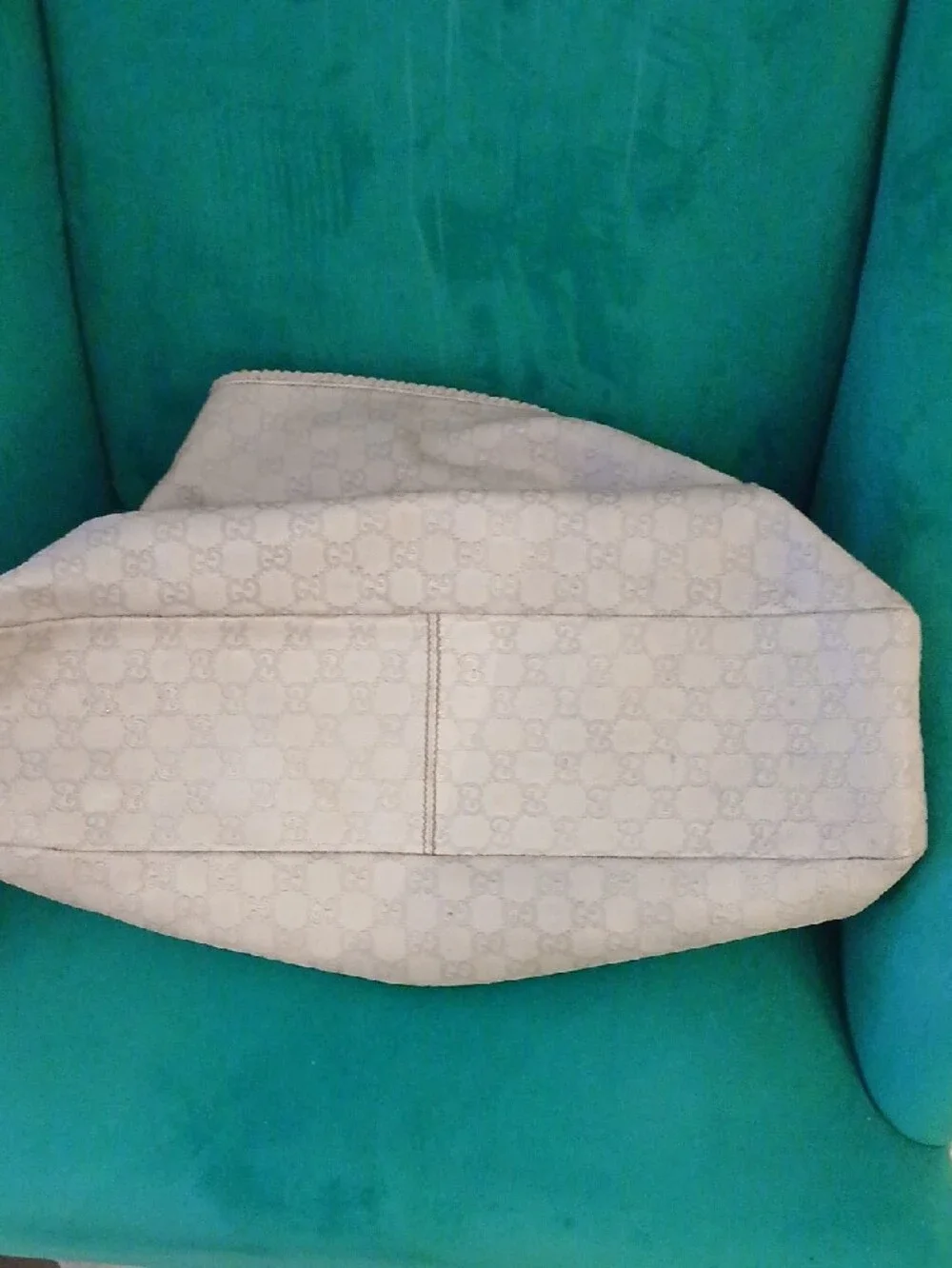 Gucci Horsebit GG  Monogram Leather Hobo with Gold-Tone Hardware